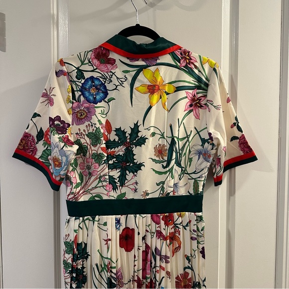 Dalia Macphee White Multi Short Sleeve Shirt Dress in Multicolor Floral/Cream - Picture 11 of 16
